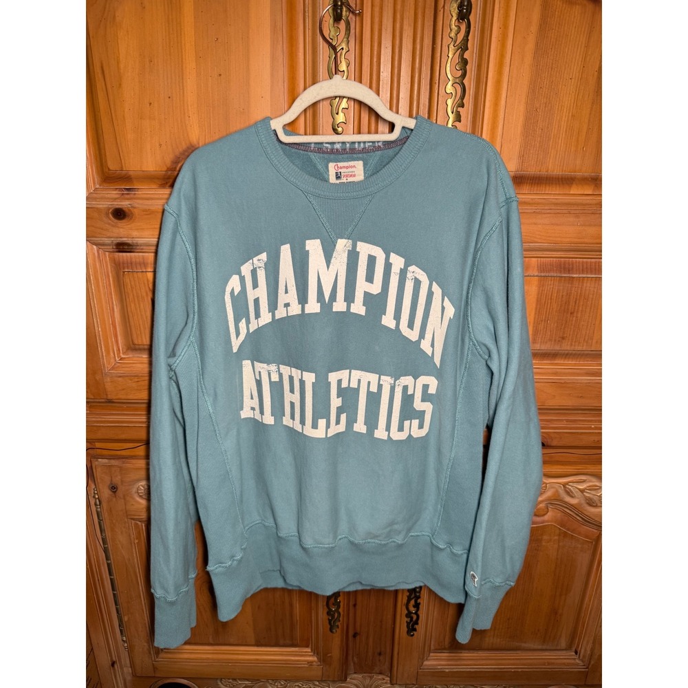 Todd Snyder x Champion Athletics Sweatshirt XL Made Canada Blue Reverse Weave
